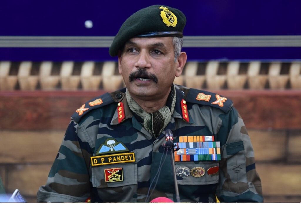 Army Core Commander Lieutenant General DP Pandey