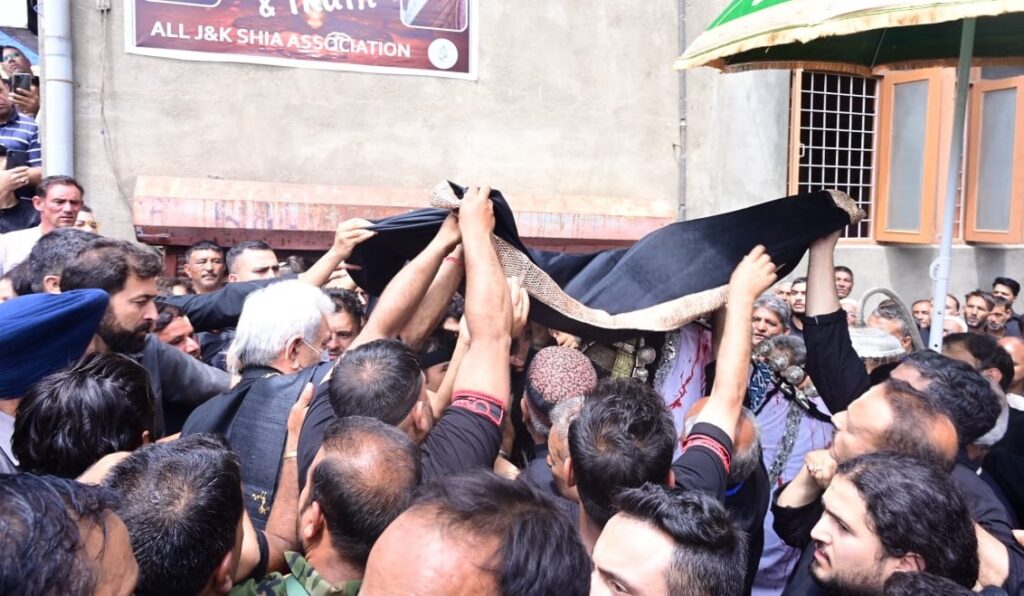 LG Marks a Turning Point in Kashmir History by Joining Muharram Procession