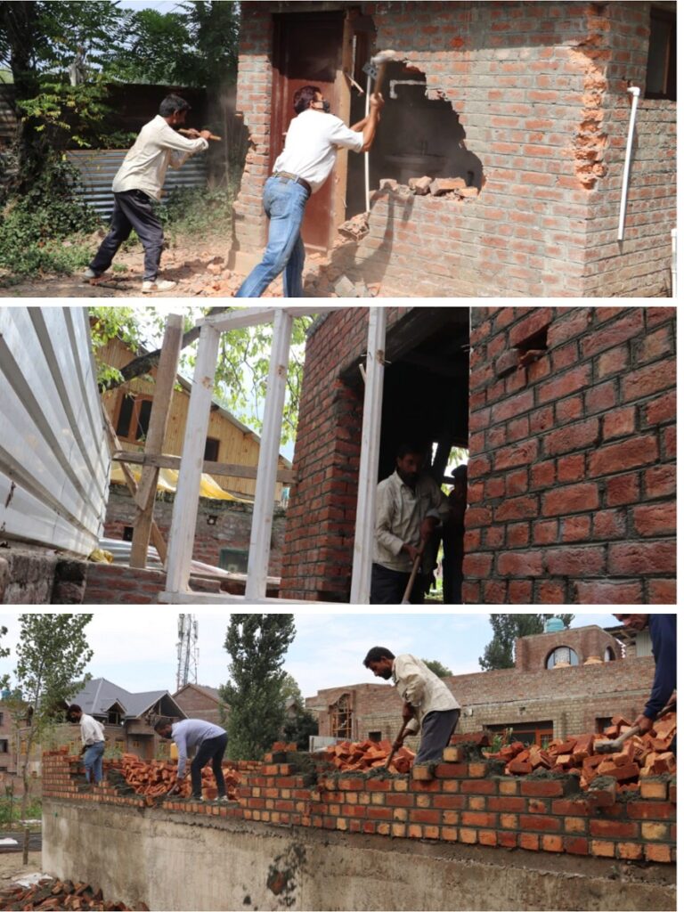 LCMA conducts Special demolition drive in various Srinagar areas