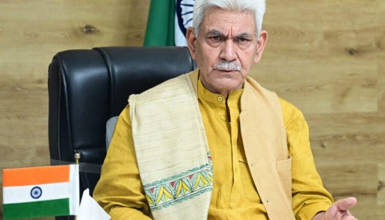 LG Sinha dismisses six officials over Narco-Terror Links