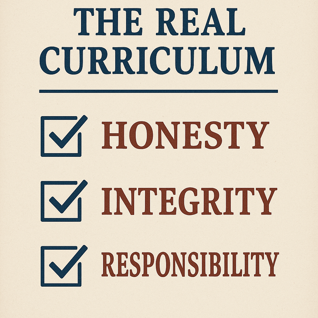 The Real Curriculum: Honesty, Integrity, Responsibility