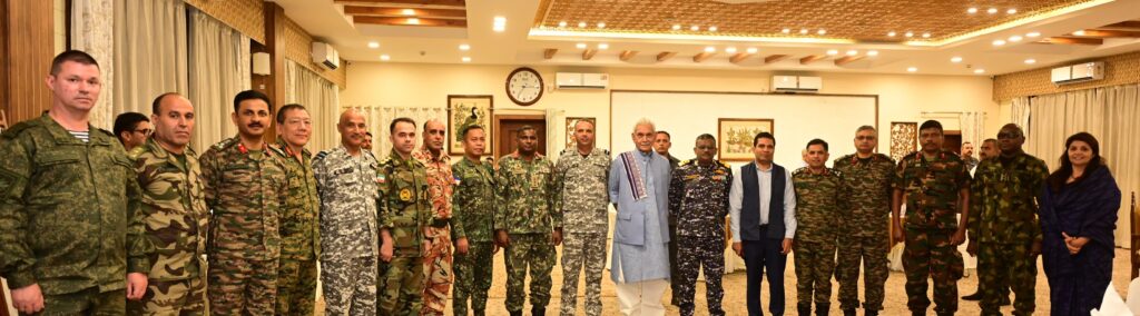 Lieutenant Governor Interacts with Officers Attending NDC Course