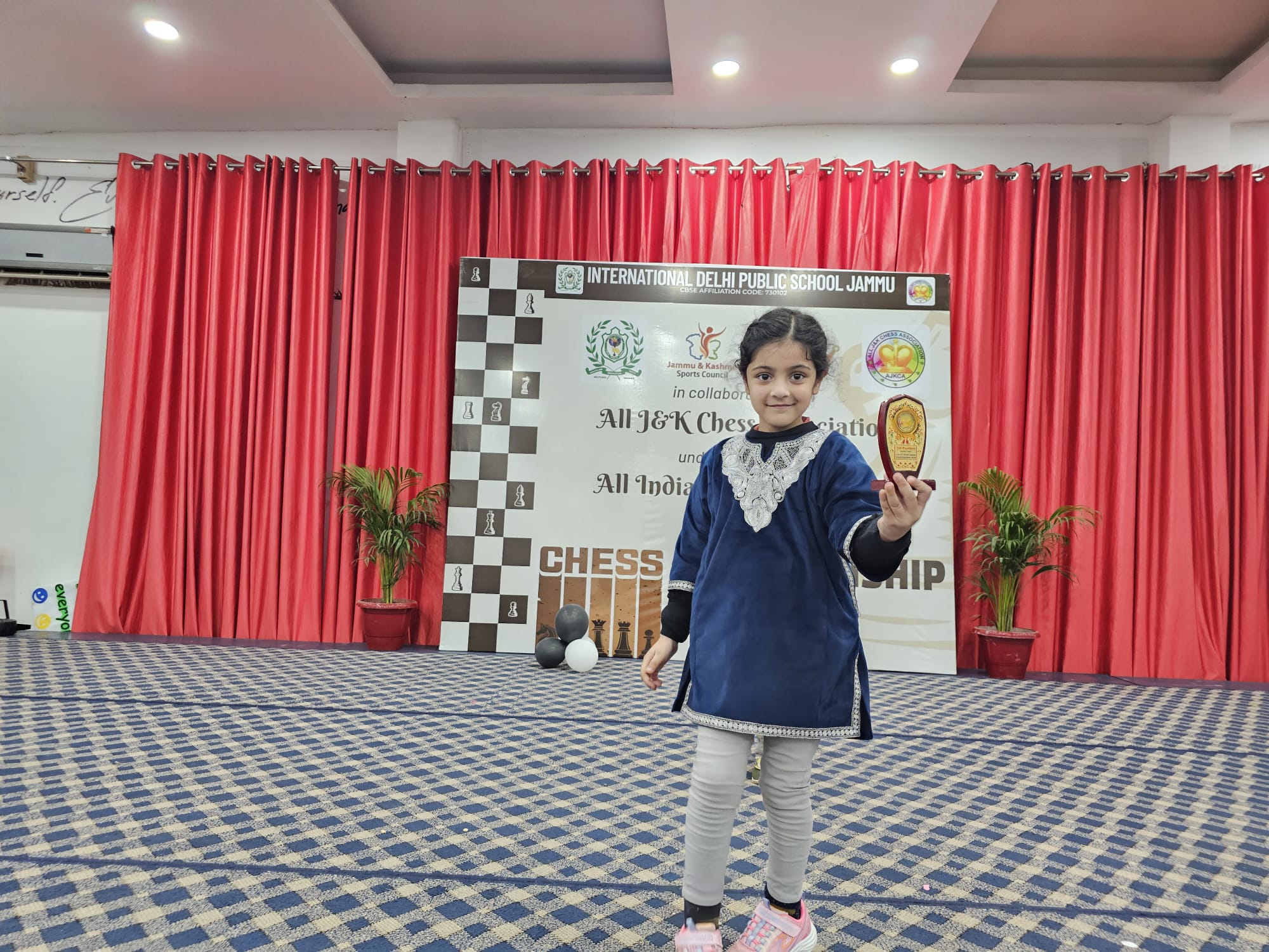 Under-7 Excellence: Hoor Fatima Sweeps J&K Chess Title